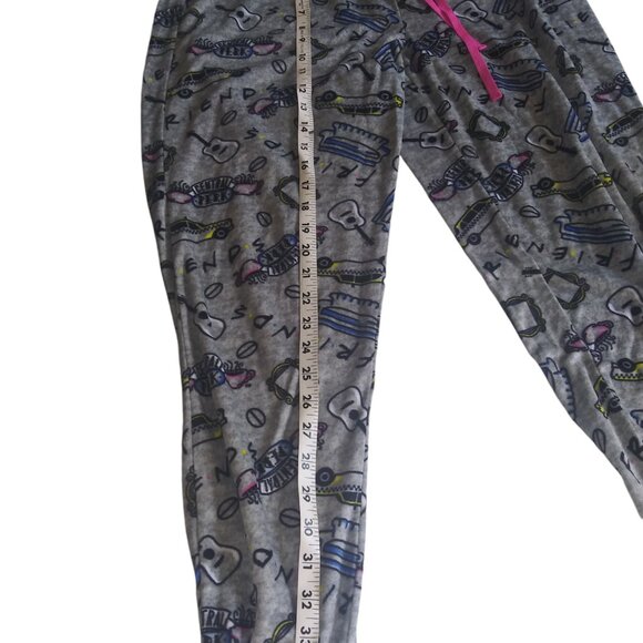 FRIENDS TV Show Series Soft Gray Pajama Pants Central Perk Womens Size Large - Picture 6 of 7